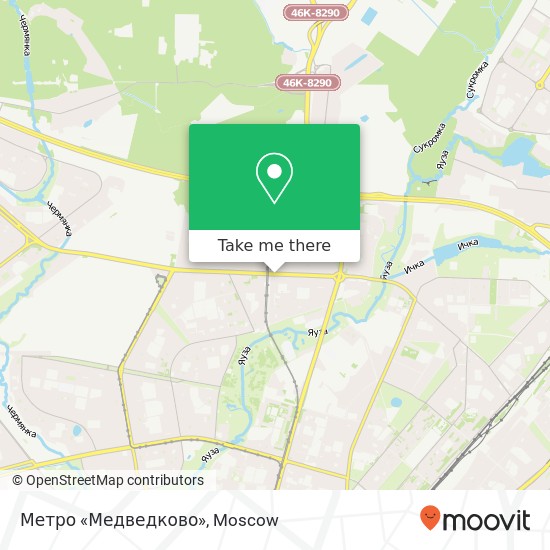 Метро «Медведково» map