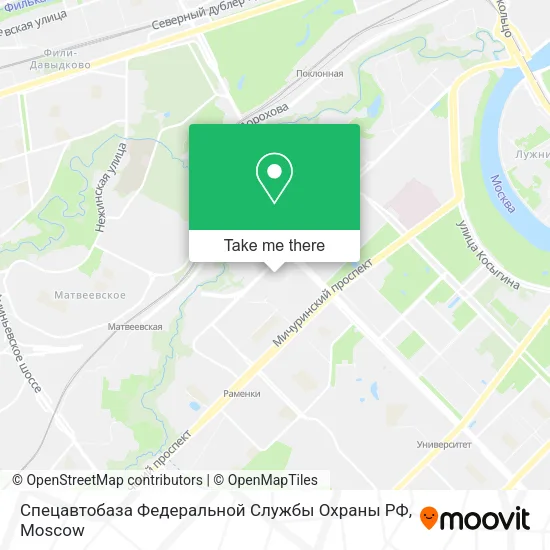 Спецавтобаза Федеральной Службы Охраны РФ map