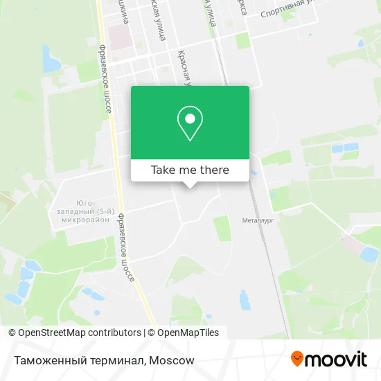Таможенный терминал map