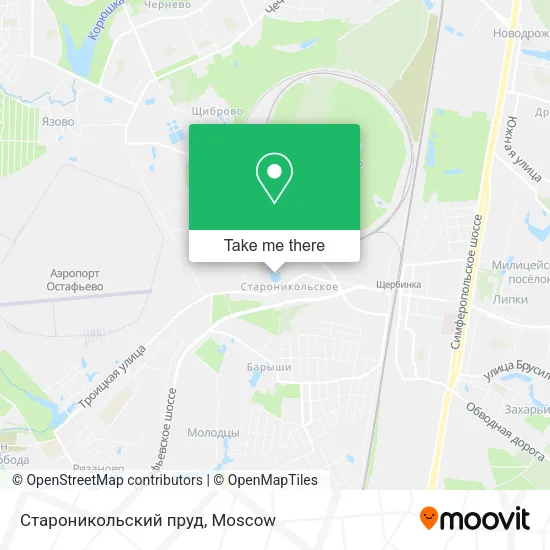 Староникольский пруд map