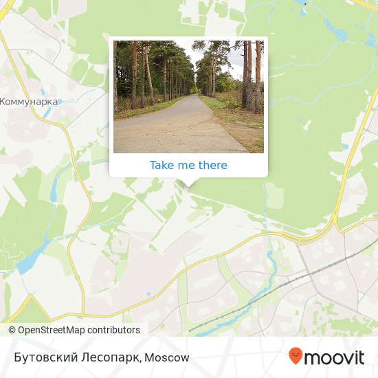 Бутовский Лесопарк map