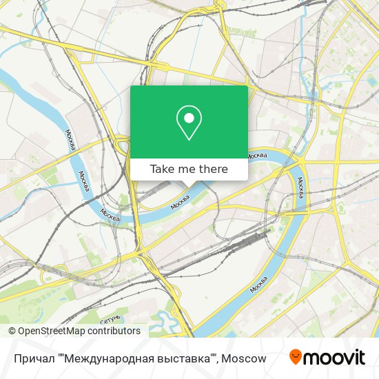 Причал ""Международная выставка"" map