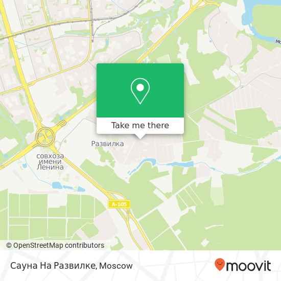 Сауна На Развилке map