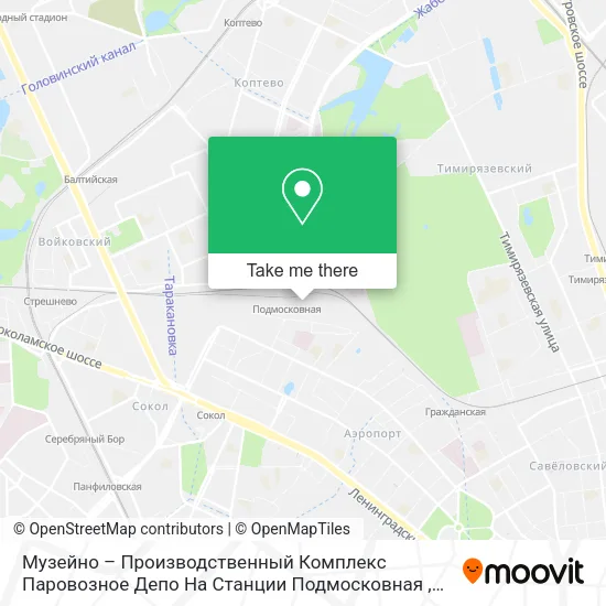 Музейно – Производственный Комплекс Паровозное Депо На Станции Подмосковная map