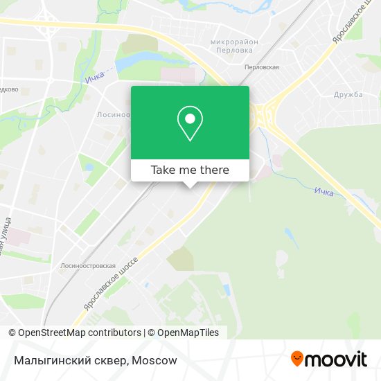 Малыгинский сквер map