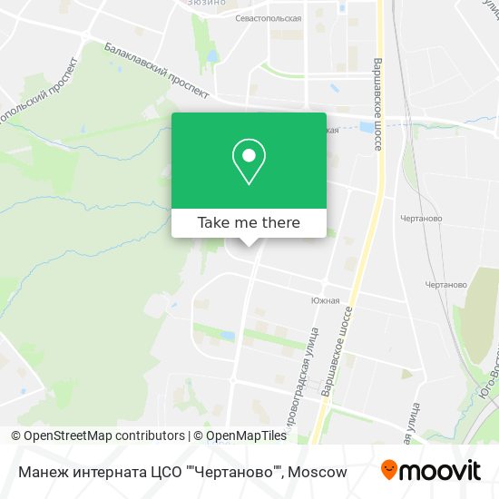 Манеж интерната ЦСО ""Чертаново"" map