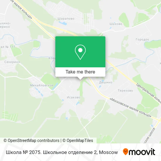 Школа № 2075. Школьное отделение 2 map