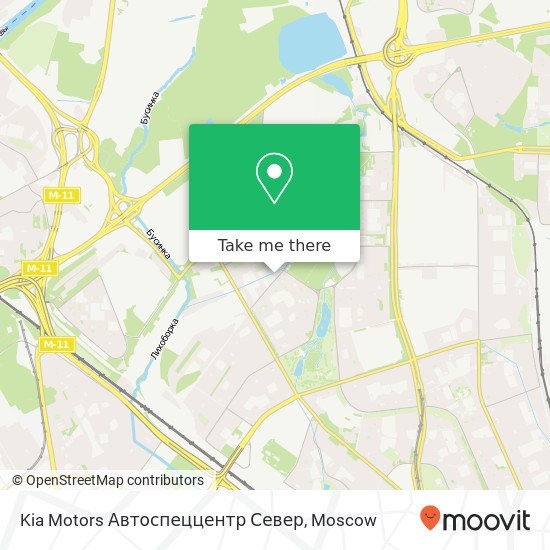 Kia Motors Автоспеццентр Север map