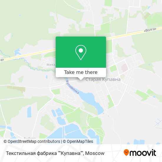Текстильная фабрика ""Купавна"" map