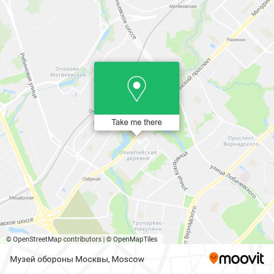 Музей обороны Москвы map