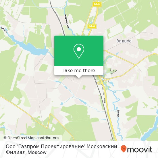 Ооо "Газпром Проектирование" Московский Филиал map