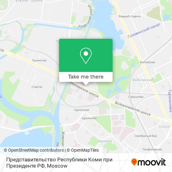 Представительство Республики Коми при Президенте РФ map