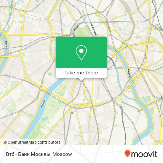 Втб - Банк Москвы map