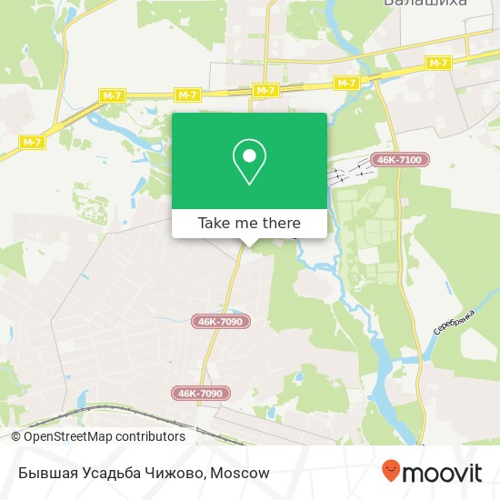 Бывшая Усадьба Чижово map