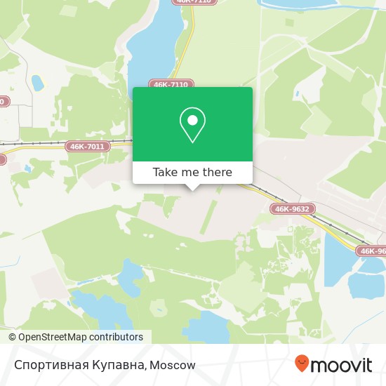 Спортивная Купавна map