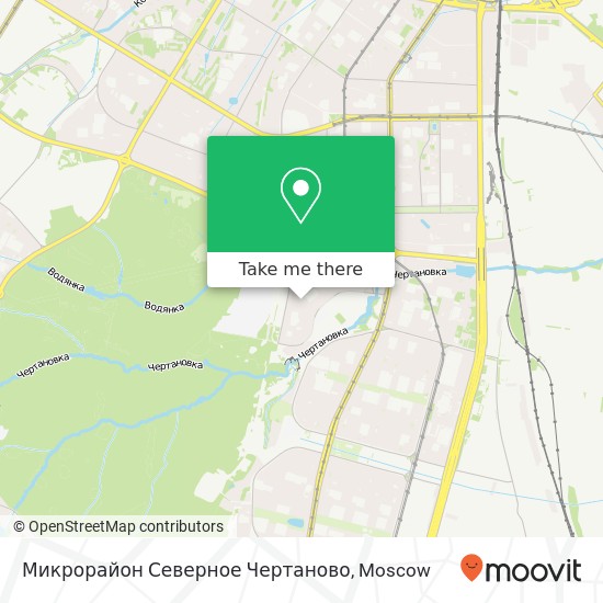 Микрорайон Северное Чертаново map