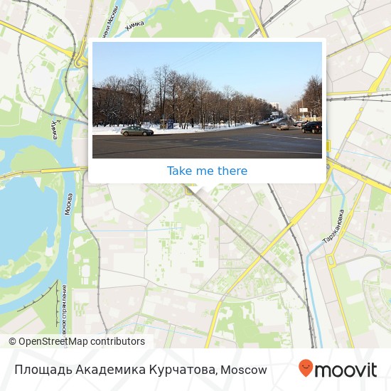 Площадь Академика Курчатова map