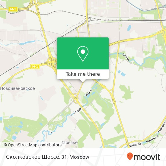 Сколковское Шоссе, 31 map