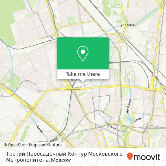 Третий Пересадочный Контур Московского Метрополитена map