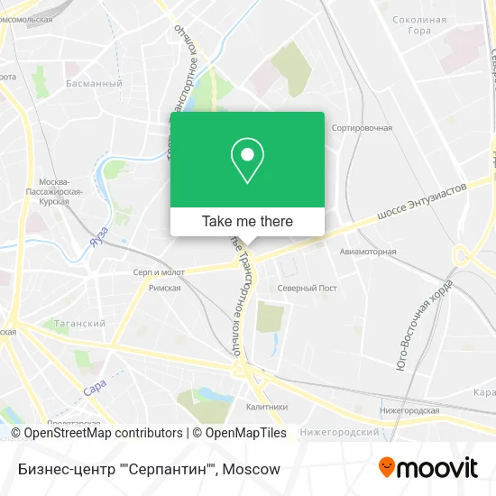 Бизнес-центр ""Серпантин"" map