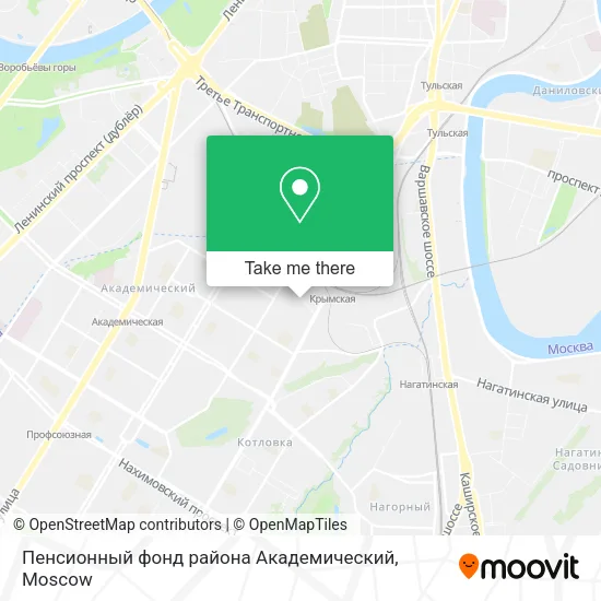 Пенсионный фонд района Академический map
