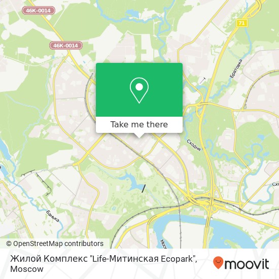 Жилой Комплекс "Life-Митинская Ecopark" map