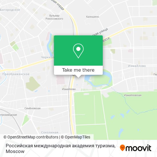 Российская международная академия туризма map