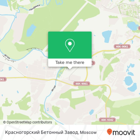 Красногорский Бетонный Завод map