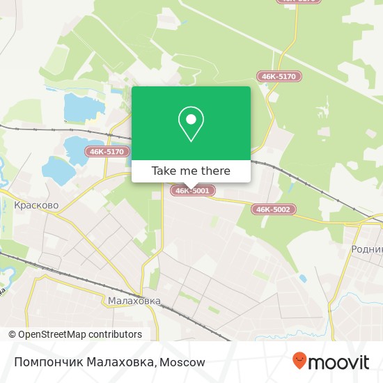 Помпончик Малаховка map
