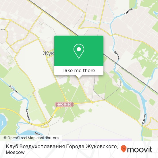 Клуб Воздухоплавания Города Жуковского map