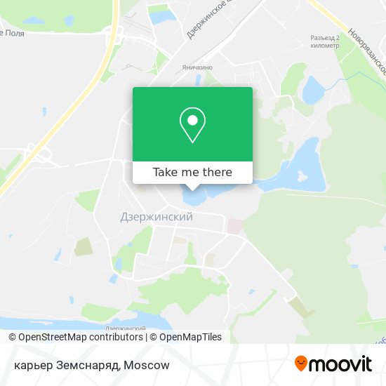 карьер Земснаряд map