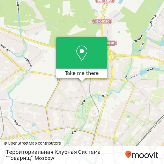 Территориальная Клубная Система "Товарищ" map