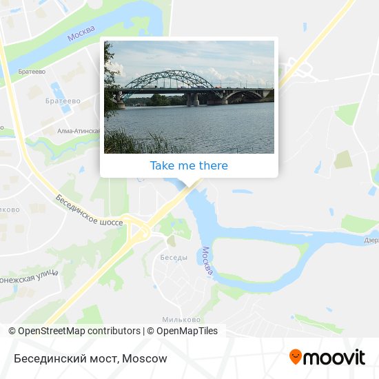 Бесединский мост map