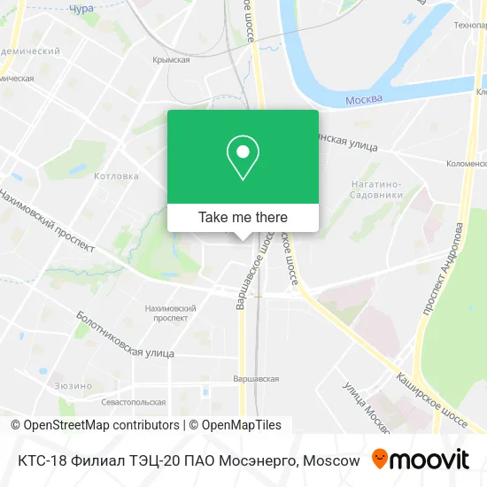КТС-18 Филиал ТЭЦ-20 ПАО Мосэнерго map