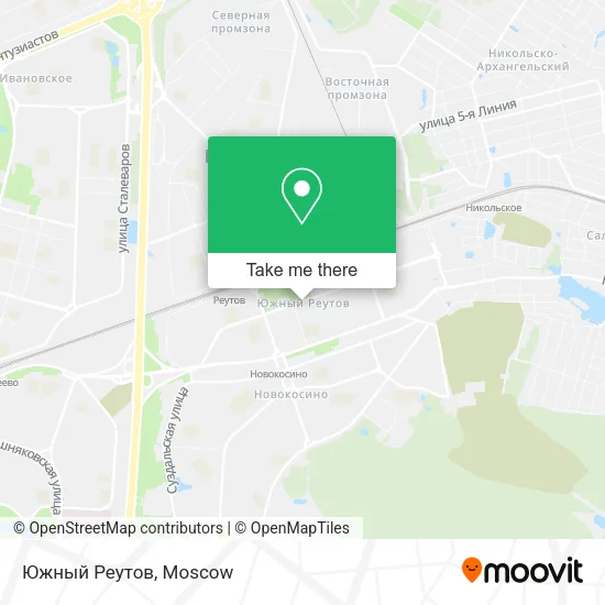 Южный Реутов map