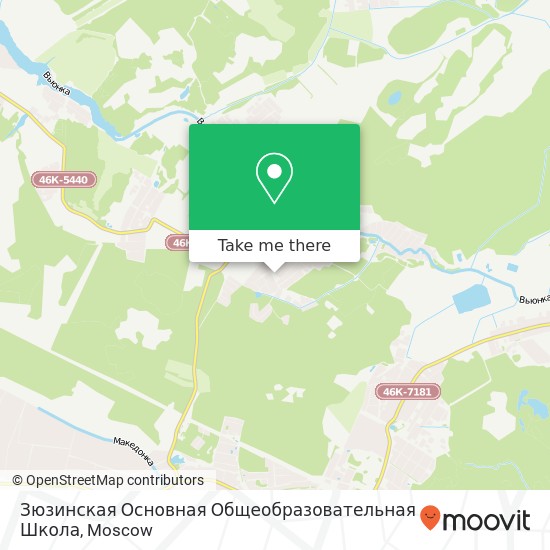 Зюзинская Основная Общеобразовательная Школа map