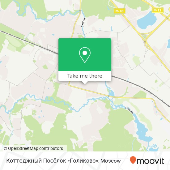 Коттеджный Посёлок «Голиково» map