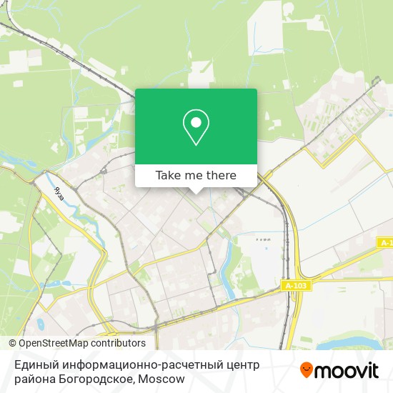 Единый информационно-расчетный центр района Богородское map