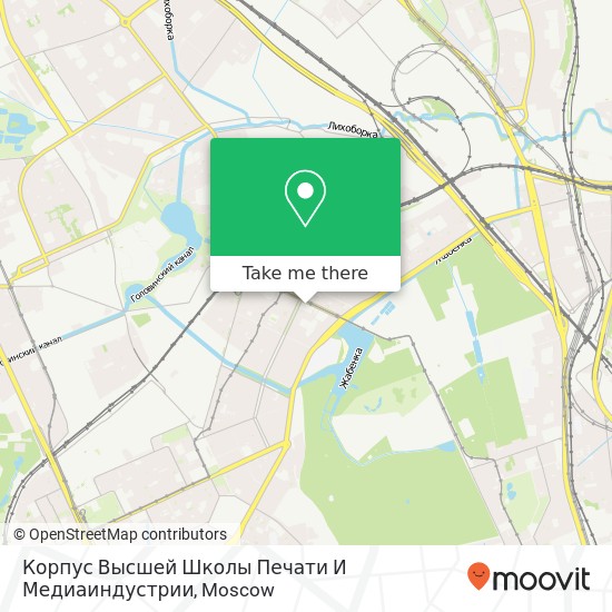 Корпус Высшей Школы Печати И Медиаиндустрии map