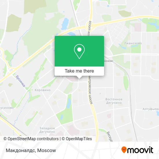 Макдоналдс map
