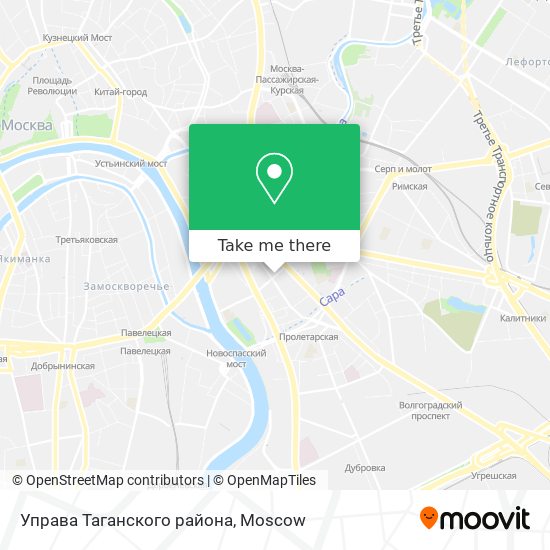 Управа Таганского района map