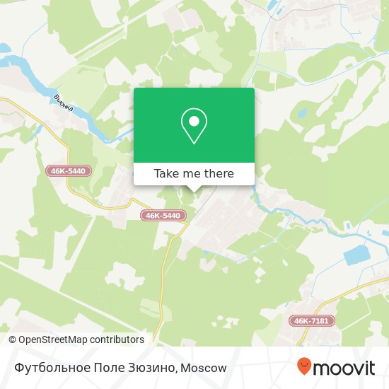 Футбольное Поле Зюзино map