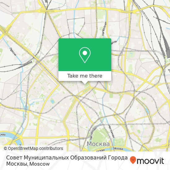 Совет Муниципальных Образований Города Москвы map