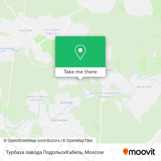 Турбаза завода ПодольскКабель map