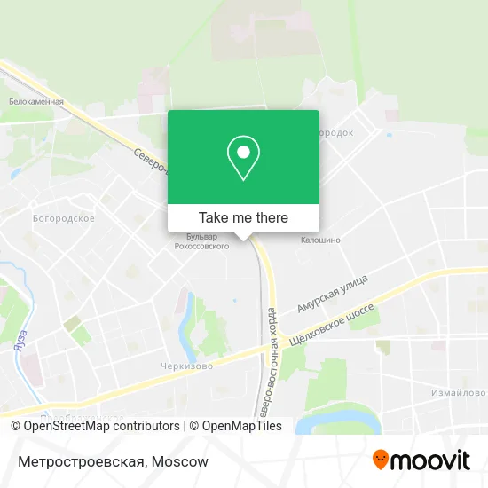 Метростроевская map