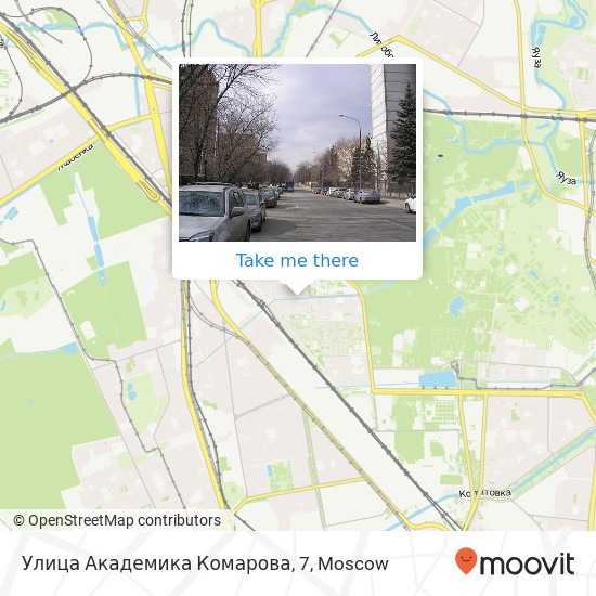 Улица Академика Комарова, 7 map