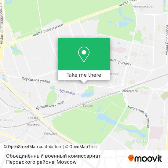 Объединённый военный комиссариат Перовского района map