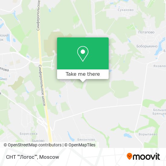 СНТ ""Логос"" map