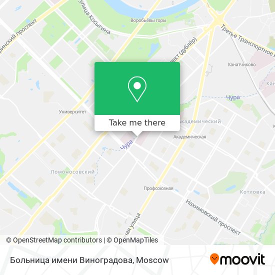 Больница имени Виноградова map