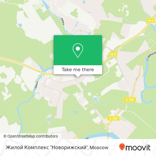 Жилой Комплекс "Новорижский" map